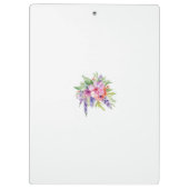 AquarellblütenBouquet Klemmbrett (Rückseite)