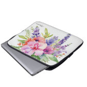 AquarellblütenBouquet Laptopschutzhülle (Vorne Knopf)