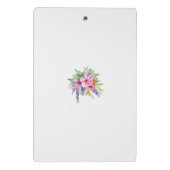AquarellblütenBouquet Mini Klemmbrett (Rückseite)