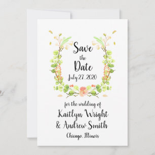 AquarellblütenBouquet Save the Date