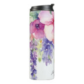 AquarellblütenBouquet Thermosbecher (Nach links gedreht)