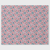 AquarellblütenBouquet: Vintage Peonies. Geschenkpapier (Flach)