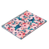 AquarellblütenBouquet: Vintage Peonies. Notizblock (Linke Seite)