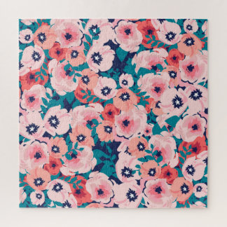 AquarellblütenBouquet: Vintage Peonies. Puzzle