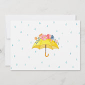 Aquarellblütendusche Baby-Dusche Danke Auto (Rückseite)