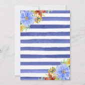 Aquarellblütendusche Einladung (Rückseite)