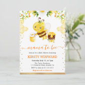 Aquarellblütendusche Einladung (Stehend Vorderseite)