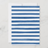 Aquarellblütendusche Einladung (Rückseite)