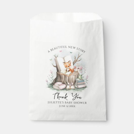 Aquarellblütendusche Geschenktütchen (Vorderseite)