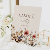 Aquarellblütenduschkarten und Geschenke Sockelschild