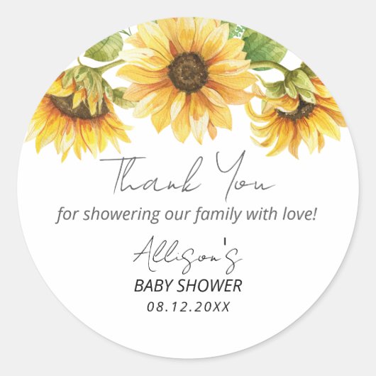 Aquarellblütengarten Bläsernneutrales Geschlecht Runder Aufkleber (Vorderseite)