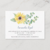 Aquarellblütengeschäft Grüne Eukalyptus Begleitkarte (Vorderseite)