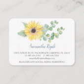 Aquarellblütengeschäft Grüne Eukalyptus Begleitkarte (Vorderseite)