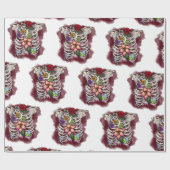 Aquarellblütenkäfig Geschenkpapier (Flach)