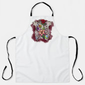 Aquarellblütenkäfig Schürze (Vorderseite)