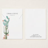 Aquarellblütenkaktus ・ Netzklassenanzeige (Vorne & Hinten)