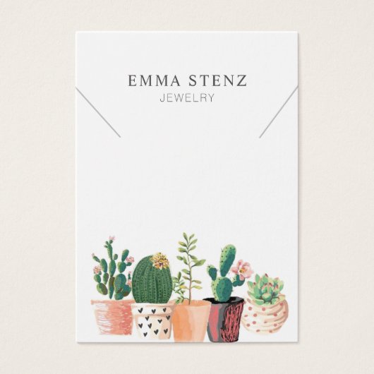 Aquarellblütenkaktus ・ Netzklassenanzeige (Vorderseite)