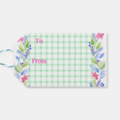 Aquarellblütenlehrer sind das beste Geschenk Geschenkanhänger (Rückseite Horizontal)