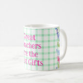 Aquarellblütenlehrer sind das beste Geschenk Kaffeetasse (VorderseiteRechts)