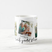 Aquarellblütenmama, mehrere Fotos weltbest Mama Kaffeetasse (Mittel)