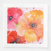 Aquarellblütenpapier Napkins Serviette (Vorderseite)