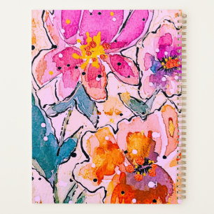 Aquarellblütenplaner Planer