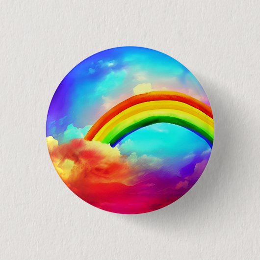 Aquarellbogen 3 cm Rundlauf-Abzeichen Button (Vorderseite)