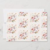 Aquarellbogen Foto 1. Geburtstag Einladung (Rückseite)