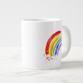 Aquarellbogen Jumbo-Tasse (Vorderseite Rechts)