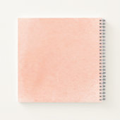 Aquarellbogen mit Blume Notizblock (Rückseite)