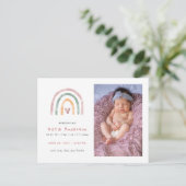 Aquarellbogen mit Herbst-Ankündigung Einladungspostkarte (Stehend Vorderseite)