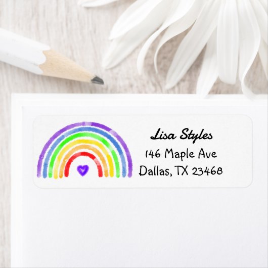 Aquarellbogen mit Herz (Insitu)