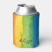 Aquarellbogen Personalisiert Modern Dosenkühler (Kanne Vorderseite)