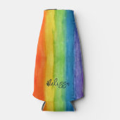 Aquarellbogen Personalisiert Modern Flaschenkühler (Vorderseite)
