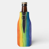Aquarellbogen Personalisiert Modern Flaschenkühler (Flasche Rückseite)