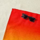 Aquarellbogen Personalisiert Modern Strandtuch (Beispiel)