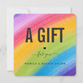 Aquarellbogen Pinselstrich Schönheitssalon Trendy (Vorderseite)