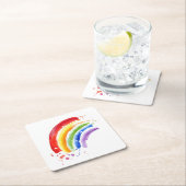 Aquarellbogen Rechteckiger Pappuntersetzer (Vor Ort)