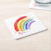 Aquarellbogen Rechteckiger Pappuntersetzer (angewinkelt)