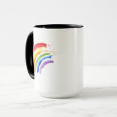 Aquarellbogen Tasse (Vorderseite Links)