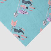 Aquarellbogen und Federn Seidenpapier (Ausschnitt)