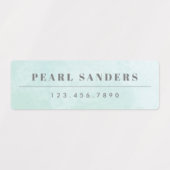 Aquarellbogen Wasserbeständiger Name Etiketten (Design 2)