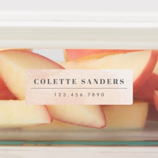 Aquarellbogen Wasserbeständiger Name Etiketten (Befestigt)