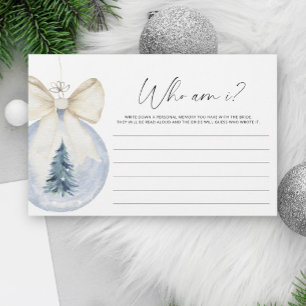 Aquarellbogen Winter Wer bin ich Brautparty Briefpapier