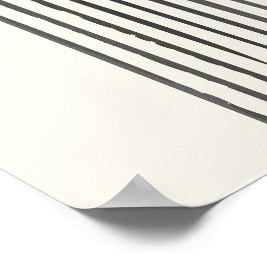 Aquarellbogenhalbmesser II Poster (Ecke)