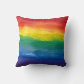 Aquarellbogenkissen Kissen (Rückseite)