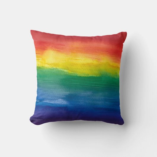 Aquarellbogenkissen Kissen (Vorderseite)