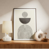 Aquarellbogenwaage des letzten Jahrhunderts Poster