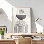 Aquarellbogenwaage des letzten Jahrhunderts Poster