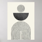 Aquarellbogenwaage des letzten Jahrhunderts Poster (Vorne)